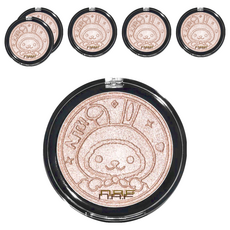 n.A.F LED 星光打亮餅 妮兔金裝版 10g, 玫瑰金, 6盒