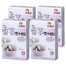 FAIRSEN 惠昇食品 好媽媽 香芋布丁粉, 沸水沖泡超方便, 口感Q彈, 奶素可食, 75g, 4盒