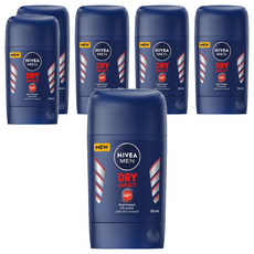 NIVEA 妮維雅 男士止汗爽身乳膏 Pro升級 乾適活力 48小時長效乾爽, 50ml, 6瓶