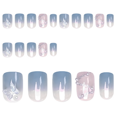 Paula's Nail 寶拉美甲 美甲貼片, CP89-063, 蝴蝶裝飾, 4組, 星月蝴蝶貓眼美甲