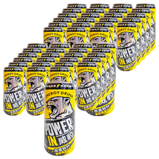金車 POWER IN 威豹能量飲料, 320毫升 x 24入, 熱帶水果風味, 能量補充, 320ml, 48罐
