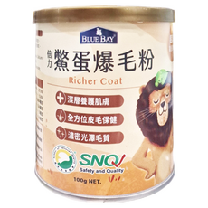 BLUE BAY 倍力 鱉蛋爆毛粉 Richer Coat, 深層養護肌膚, 全方位皮膚保健, 濃密光澤毛質, 皮毛保健, 1罐