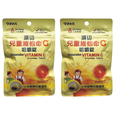 人生製藥 渡邊 兒童維他命C咀嚼錠, 美味好吃 小型錠劑兒童適宜, 144顆, 2包