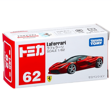 TAKARA TOMY 多美 小汽車 LaFerrari，比例1/62, Red