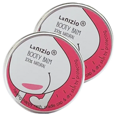 nIZio Booty Balm 100%天然尿布疹霜，舒緩保濕, 25ml, 2個