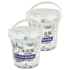 TAIYEN 台塩生技 SAP沐浴鹽, 頂級法國薰衣草精油, 900g, 2罐
