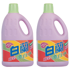 白蘭 鮮彩漂白水 家庭號, 花色衣物適用, 2L, 2瓶
