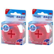3M Nexcare 膚色通氣膠帶, 醫療級壓克力膠, 防塵膠台, 2個