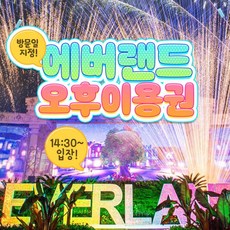 [용인] 에버랜드 오후이용권 (방문날짜지정) (8/1~8/31)