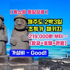 [제주 2박3일패키지] (1)【홈쇼핑동일상품】제주도[항공+호텔+버스관광 포함] 반값이하 초특가 기본실속알뜰패키지