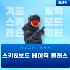 [강원도/홍천/비발디] 비발디파크 스키강습,보드강습 2시간 지노스키앤보드스쿨