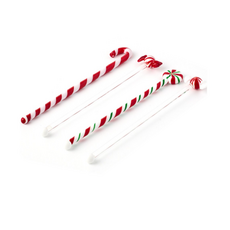 모던하우스 XMAS 메리티파티 유리 머들러 4종 세트, 0NE SIZE(캔디), 5세트