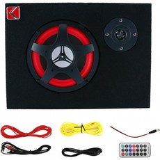 6" 액티브 카 언더 우퍼 베이스 스피커 파워드 앰프 350W: 홈 오디오 &amp; 극장, 단일옵션