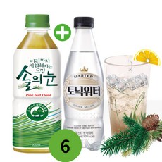 솔의눈 500ml 토닉워터 410ml 각 3개씩 6세트 솔잎주세트 하이볼재료, 솔의눈500 x 3 토닉워터410 x 3