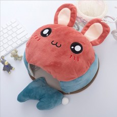 크리스마스 선물 히터마우스패드 usb난방 캐릭터 발열손목보호대 마우스손난로, 토끼[업그레이드덧대손목보호대]