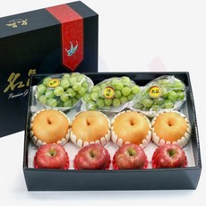 웨일베리4 혼합 과일 설날선물세트 11호 (샤인머스켓3/사과4/배4) 고급선물 부모님선물 단체선물 스승의날선물 단체주문 어르신선물, 1개