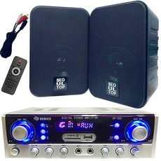 매장용 앰프 스피커 세트 SS-400P/DY-302 FM라디오/USB/MP3 멀티기능 탑재 - STM, 앰프+스피커2개