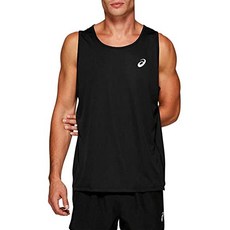 NMT 아식스 남성용 Silver Running Singlet [Performance Black- Medium] - P094607K27Z8XT7