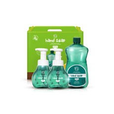 은나노스텝 핸드워시 3종 선물세트 300ml x 2 본품) 1100ml 리필), 은나노스텝 핸드워시 3종 선물세트 300ml x 2 (