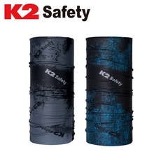 K2 safety 시원한 여름용 베이직 멀티 스카프 기능성, 블랙