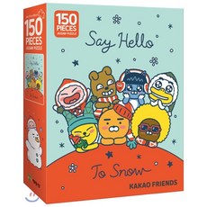 카카오프렌즈 직소퍼즐 150pcs: 세이 헬로 투 스노우, 150피스, 혼합색상