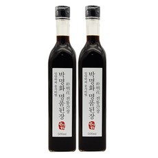 박명화 전통간장 (씨간장 첨가 고급 겹장 한식국간장 국산콩100%) 500ml, 1개