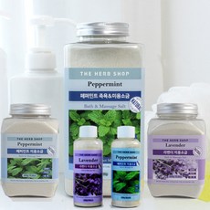 더허브샵 대용량 발소금 발마사지 사우나 족욕 소금 소금세안 독소제거 바디스크럽 900g 480g 200g, 480g 라벤더, 1개, 1개입