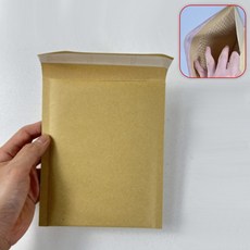 (수담스토어) 접착식 에어캡 안전봉투 충격방지 크라프트 택배봉투 15 18cm