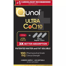 퀴놀 울트라 코엔자임큐텐 100mg 소프트젤, 1개, 120정