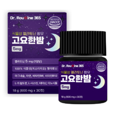 닥터루틴365 식물성 멜라토닌 고요한밤 5mg, 1개, 30정