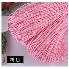 (1+1) 여름 마크라메실 라탄공예 라탄실 썸머라피아얀 600 미터 500g 천연 라피아 밀짚 원사 손 니트 크로 셰 뜨개질 여름 모자 핸드백 쿠션 바구니 뜨개질 재료 diy