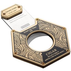 Dxon 선물 포장을위한 시가 커터 휴대용 빈티지 얇은 시가 가위 | 연기 박스, Copper, 1개