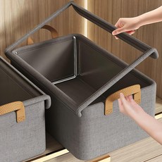레디박스 튼튼한 투명창 커버 옷정리함, 3개, 그레이 3개입, 그레이