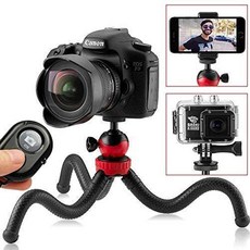 iPhone 용 유연한 삼각대 12 인치 스마트 폰 삼각대 + iPhone Samsung 용 고속 Bluetooth 리모컨 GoPro 휴대폰 및 DSLR 카메라 용 소형