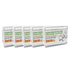 풍성 항균면봉 / 유기농 무형광 순면 100% - 200p X 5개