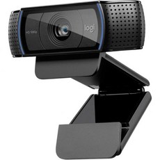 Logitech HD Pro 웹캠 C920 와이드스크린 화상 통화 및 녹음 1080p 카메라 데스크탑 또는 노트북 웹캠제조업체에서 단종, 단일모델명/품번