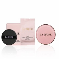 라뮤즈 CC쿠션 선블록- 5 IN 1 멀티 메이크업 (본품+리필) + 립베리어 컬러랜덤 1종 증정, 단품, 단품