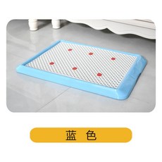 강아지배변판 .강아지 화장실 강아지변기 배변유도 강아지 격자체크 평판식 애완동물 포함덧문, T03-블루 가림판