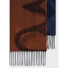 Paul Smith Shadow Logo Scarf W1A-250K-L674-47-0 Navy