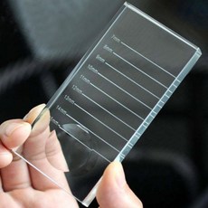 G2PLUS 2-in-1 크리스탈 유리 가짜 속눈썹 속눈썹 연장 용 접착제 팔레트 홀더 4 ''x 2 ''x 0.4 ''