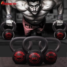 ROEGADYN 휘트니스 Kettlebell 무게 클래식 매트 스포츠 장비 무게 16 Kg 페인트 체육관 덤벨 훈련 Kettlebell