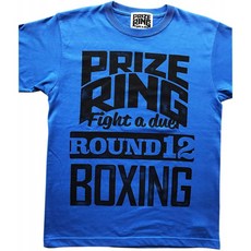 [PRIZE RING/프라이즈 링]복싱 T셔츠(블루/블랙 S)