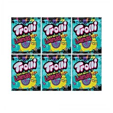 Trolli Sour Brite Llamas Gummi Candy 트롤리 사워 브라이트 라마즈 구미 젤리 4.25oz(120g) 6팩, 120g, 6개