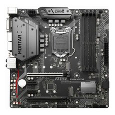 MSI B360M 박격포 M-ATX 1151v2 소켓 8세대 9세대 게이밍 메인보드 백패널 포함