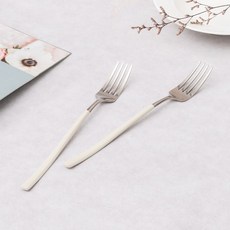 브리앙뜨 펄인러브 포크, 2개, 아이보리