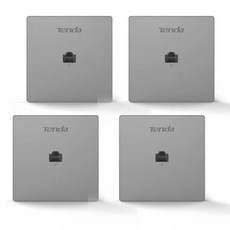 Tenda W12 은빛 듀얼 밴드 1200M 무선 인월 AP 패널 2.4G 및 5G 기가비트 RJ45 포트 빌라 메쉬 액세스 포, 09 4pcs, 4개