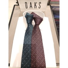 닥스 2024 FW 신상품 크리스탈 올오버 민트오렌지컬러 넥타이 2종택1(DKF1ACF1109) (백화점정품)ST6592
