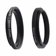 55mm ~ 40.5mm 카메라 필터 링 모든 55mm 카메라 렌즈와 40.5mm UV CPL 필터 액세서리 55-40.5mm 카메라 스텝다운 링 호환 119600, 35~37mm 스텝업 링 어댑터