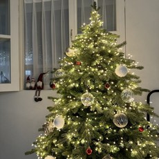 대형 고급 크리스마스 트리 PE 혼합 전나무, 04.트리180cm 전구8+어댑터2