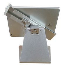 굿스윙 다용도 거치대 태블릿 받침대 IPAD 컴퓨터 있음 자물쇠 도난방지 테이블 위 전시함 돈을 받고 음식을 주문하는 것이, 실버 （테이블 양식 있음 자물쇠 도난